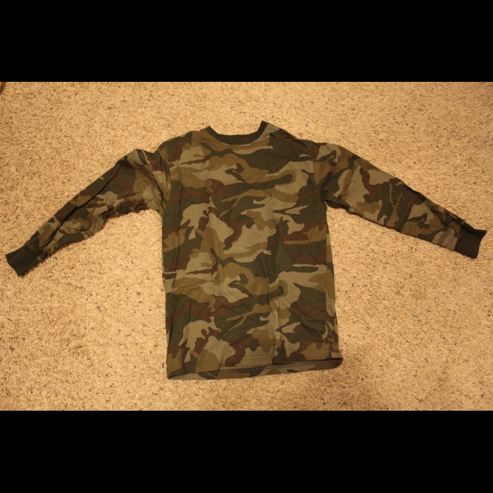 Camo long sleeve shirt